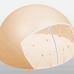 Light Brown Cover for 3.6m Dome